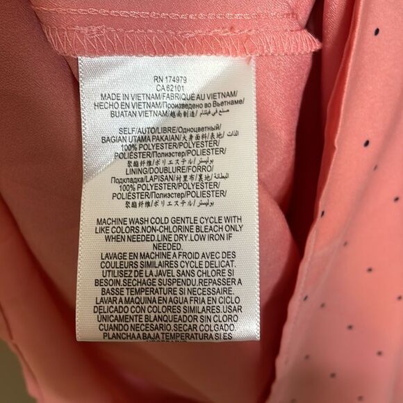 NWT BCBGeneration Pink Polka Dot Ruffle Mini Dress Size XS - Picture 4 of 6